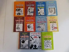 BIG Lot of (11) DIARY OF A WIMPY KID SERIES Childrens Cartoon Books JEFF KINNEY
