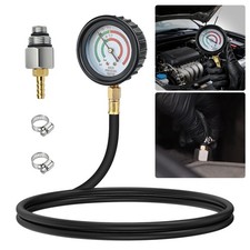 Exhaust Back Pressure Tester Hd Pressure Gauge W 3.28 Ft Hose M12 M18 Adapters