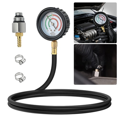 #ad Exhaust Back Pressure Tester HD Pressure Gauge w 3.28 Ft Hose M12 M18 Adapters $21.48