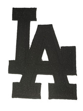 LA - ALL BLACK  LOGO - 3 1/2X 2 1.2