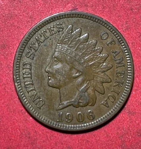 1906 US Indian Head Cent! XF! SHARP! Old US Coin!