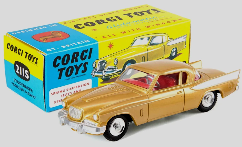 wonderful modelcar 1:45 STUDEBAKER GOLDEN HAWK - edition 2025 made in China - Image 4 of 4