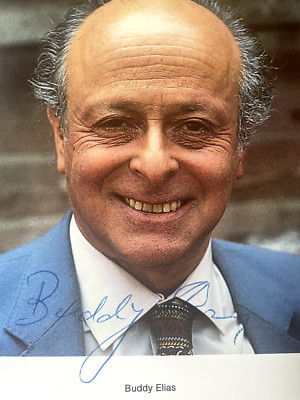 Buddy Elias ( ) Autogrammkarte 10x15 original signiert Drei Damen vom Grill