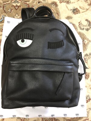CHIARA FERRAGNI Flirting velvet backpack Black Chiara Ferragni | Bags | Chiara Ferragni Flirting Velvet  main image 4