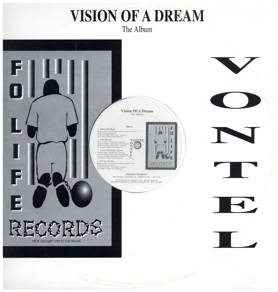 Vontel - Vision Of A Dream The Album Sampler '98 LP US ORG
