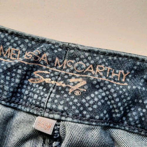 Seven7 Melissa McCarthy Jeans Womens 14W Pencil Skinny Aztec Southwest Boho - Picture 8 of 14
