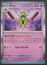Pokemon TCG Xatu 26/91 Paldean Fates Rare Holo