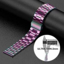 22mm Stainless Steel Watch Band Metal Strap For Fossil Q explorist Gen 3 / 4