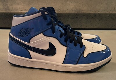 Size 11- Air Jordan 1 SE Mid Signal Blue | eBay