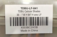 GRAY TDBU Cellular Shades Blackout Blinds Cordless Honeycomb Window Shades .