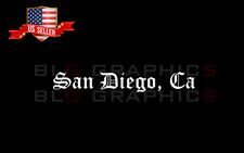 San Diego California CA Window Bumper Decal Sticker