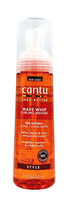 Cantu Shea Butter Natural Hair Wave Whip Curling Mousse 248ml VERSAND KOSTENLOS