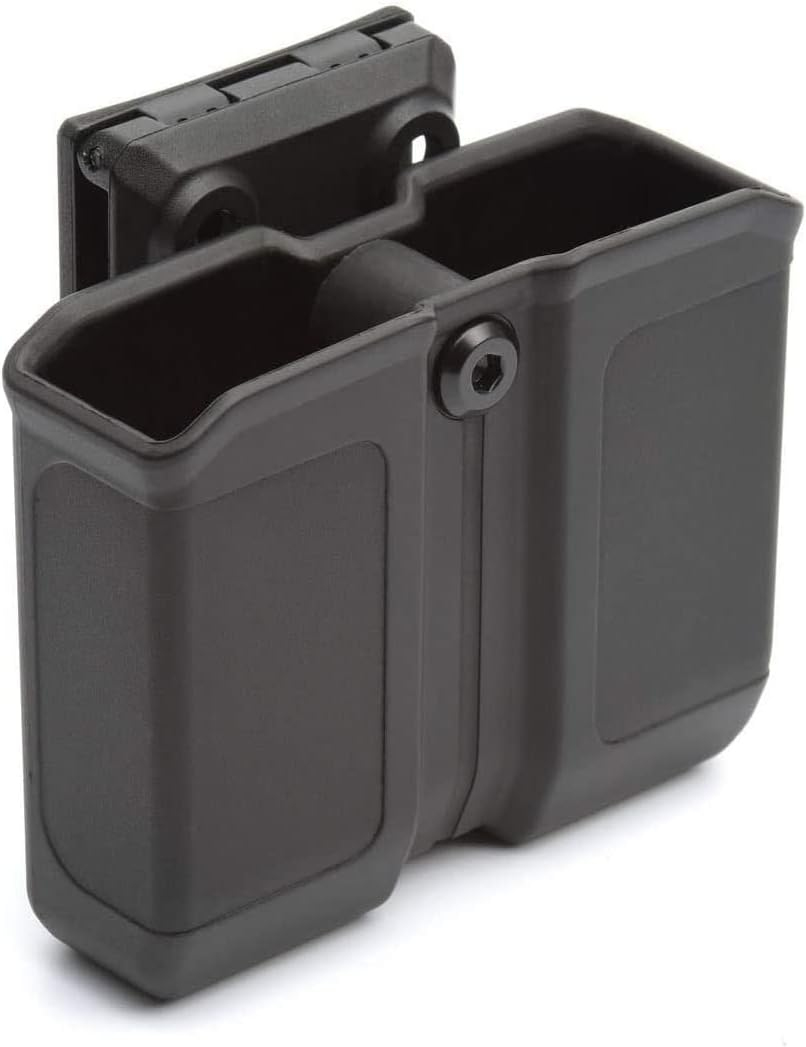 OWB Polymer Double Magazine Holster Ambidextrous Carrier, Fits 9Mm/.40 Calibers-image