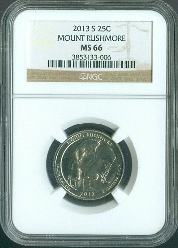 2013-S Mount Rushmore Parks Quarter NGC MS66 Quality 