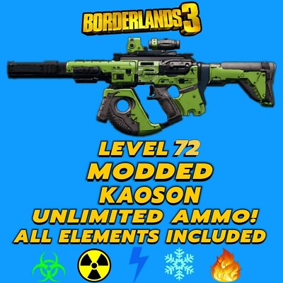 All Platforms Borderlands 3 Modded Kaoson Level 72 Mayhem 10, All Included
