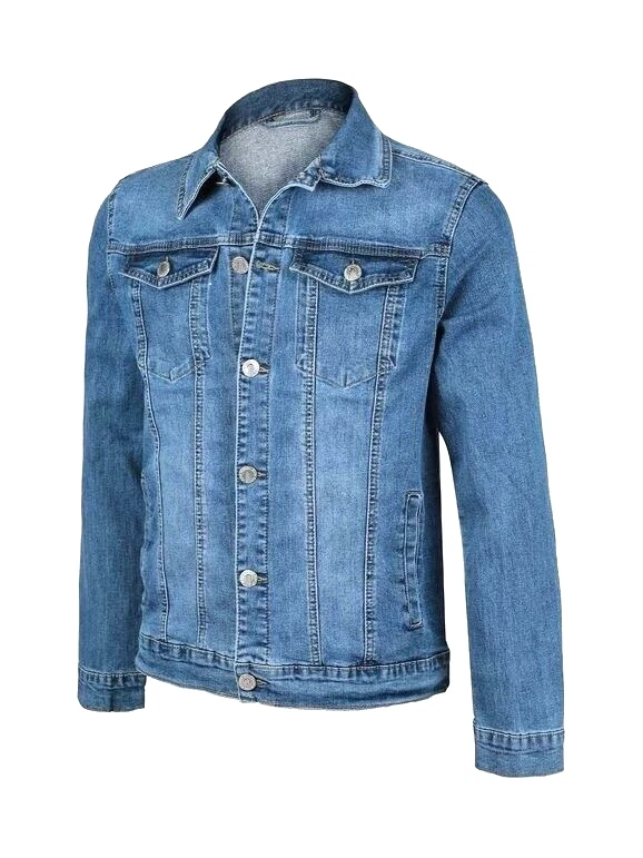 Veste en Jeans Hommes Veste Printemps Lumière Veste Grande Taille - Photo 3/4
