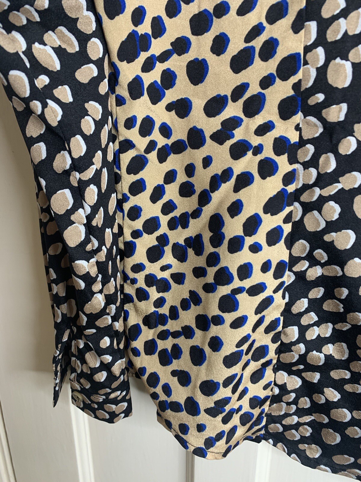 Never Fully Dressed Button Up Leopard Print Satin… - image 11