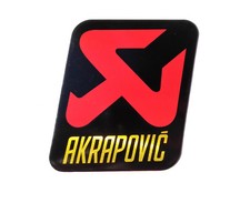 AKRAPOVIC PLACCA ALLUMINIO ADESIVA 3D ALTE TEMPERATURE SCARICO EXHAUST RILIEVO