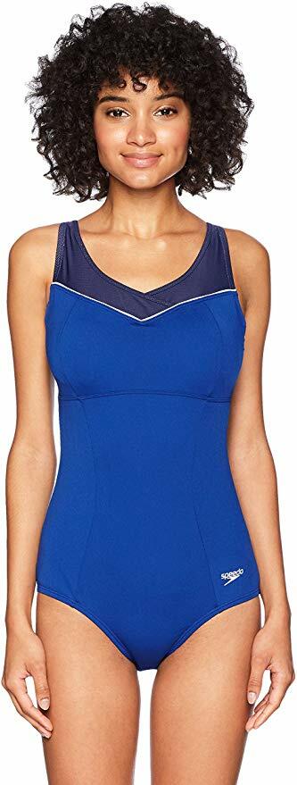 speedo swim dress women Quantum Fusion One Piece Swimsuit Black / 6 lastingFIT technology gives durable protection against the degradation that can result from sunscreen Buy Speedo Black Plus Size