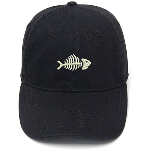 Men's Embroidered Anchor Baseball Cap - Cotton Adjustable Hat For Casual Wear, Running, Or Hiking - Black - View #12