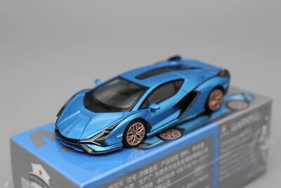 MINIGT 1/64 Scale Sian FKP37 Blue Diecast Car | eBay