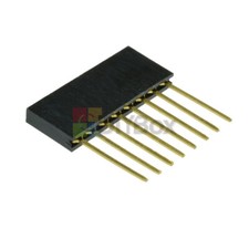 50Pcs 8 Pin Single Row Stackable Shield Female Header 2.54mm Pitch for Arduino