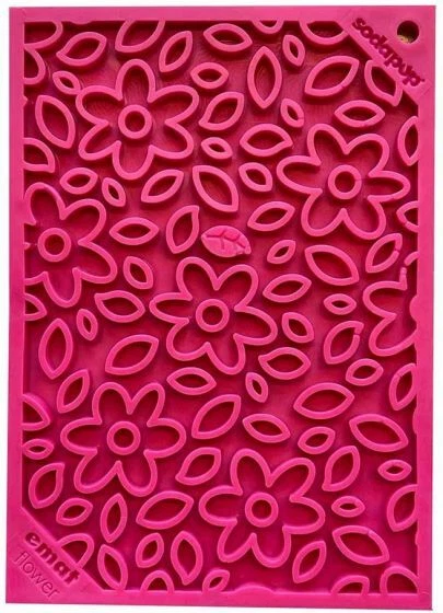 Sodapup Lick Mat - Enrichment Emat Flower Power - Pink Small - Dog