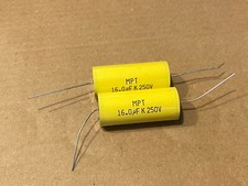 2 x 16uF 250V 16mfd NP Non Polarized Crossover Audio Capacitor MPT Film