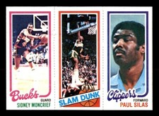 1980 Topps Basketball #110 Moncrief Shelton Silas NM/MT *e4