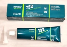 Dowsil RTV Multi-Purpose Sealant 732 100% Clear Silicone Rubber ~ 4.7 Oz./139 mL