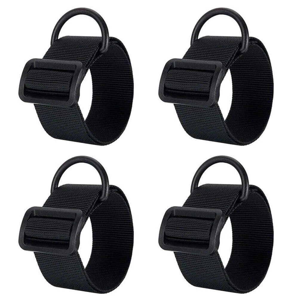 4Pcs Black Sling Adapter W/ D Ring for Rifle Shotgun Attachment Mount Buttstock