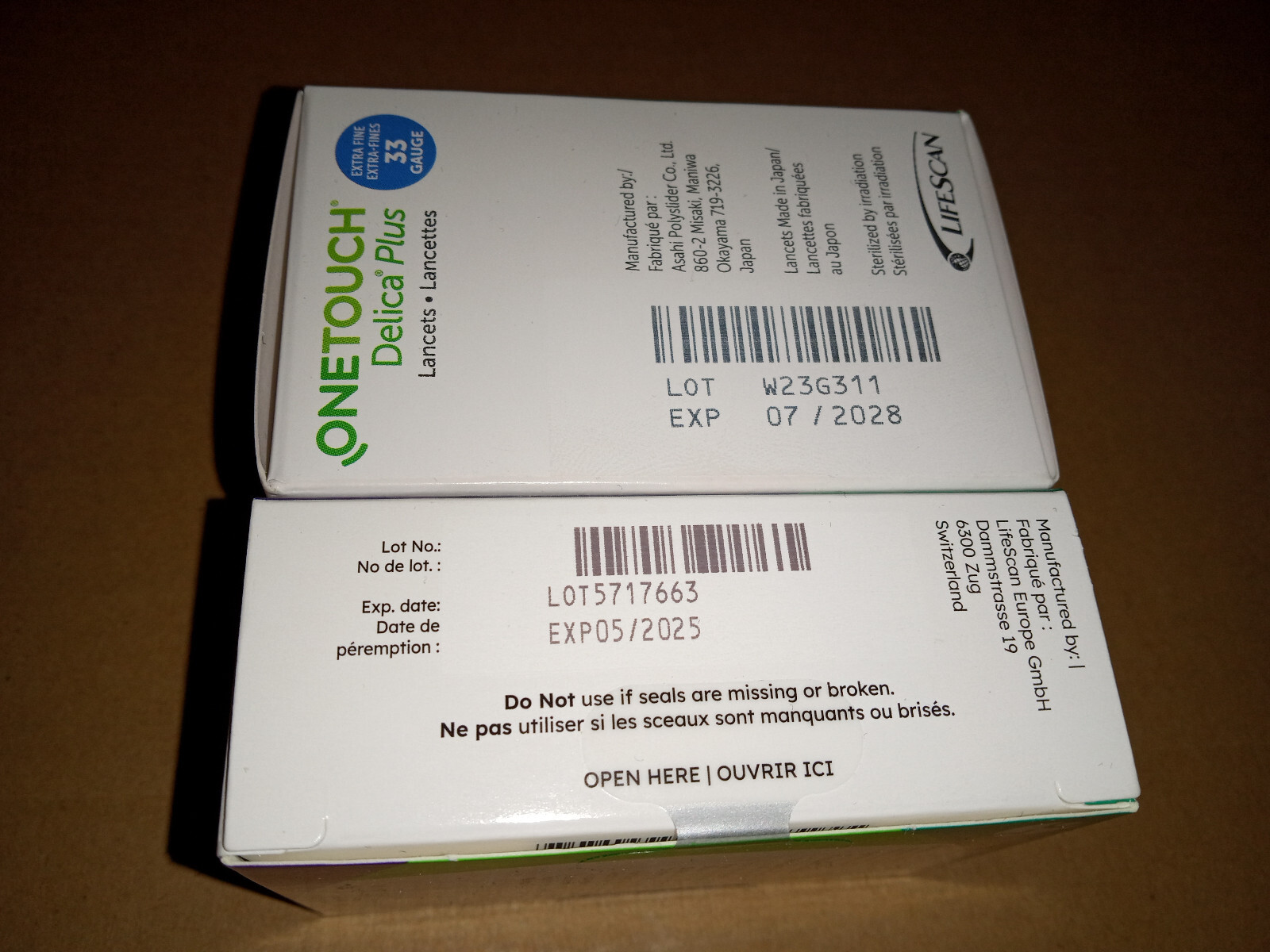 100 ONE TOUCH VERIO TEST STRIPS EXPIRE DATE07/2023 AND 100 DELICA PLUS