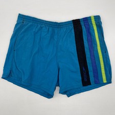 True Vintage 90s 80's Speedo Mens Size L Swim Trunks Shorts Lined Striped