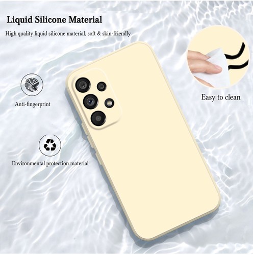 Custodia telefono silicone liquido per Samsung Galaxy S22 Note 20 A13 A53 A52S custodia gel - Foto 31 di 120