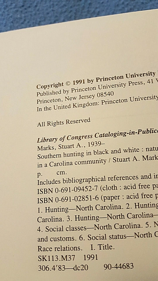 Southern Hunting Hardcover Scotland County North Carolina History First Edition - Image 4 of 4