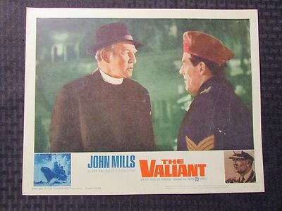 1962 THE VALIANT Original 14x11 Lobby Card #3 VG 4.0 John Mills | eBay