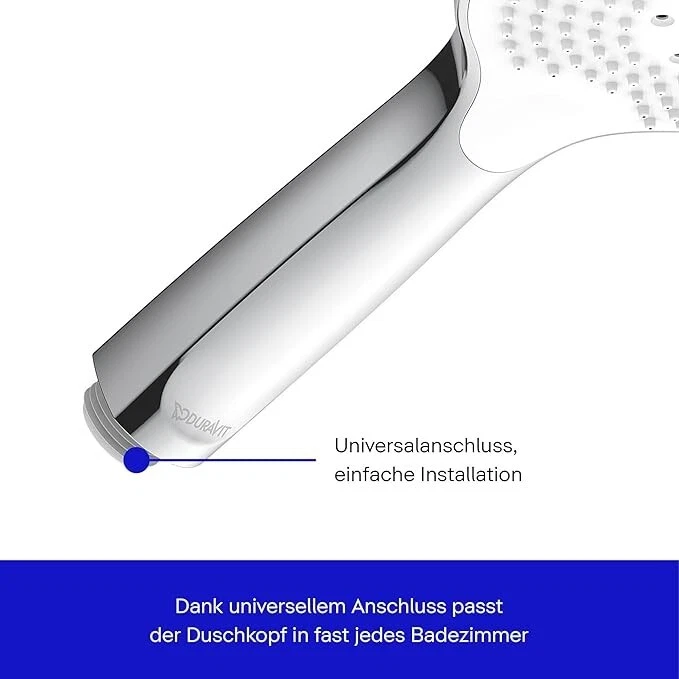 Duravit Universal-Duschkopf, Duschkopf mit 3 Strahlarten (Rain, Pulse, Mono) - Bild 4 von 4