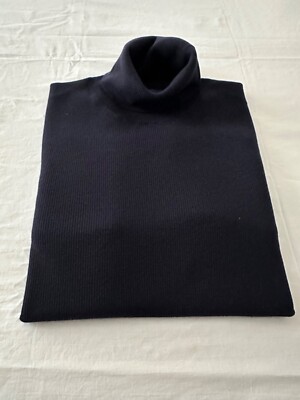 Polo Ralph Lauren Hunter Navy Thin Ribbed Stretch Turtleneck L