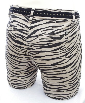 Freeman T Porter Pantalon chino femme beige motifs zèbre Claudia Kumba