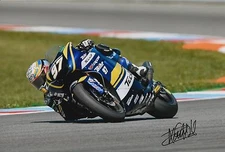 Xavi Vierge Hand Signed Tech 3 Racing 12x8 Photo 2017 Moto2 MotoGP 4.