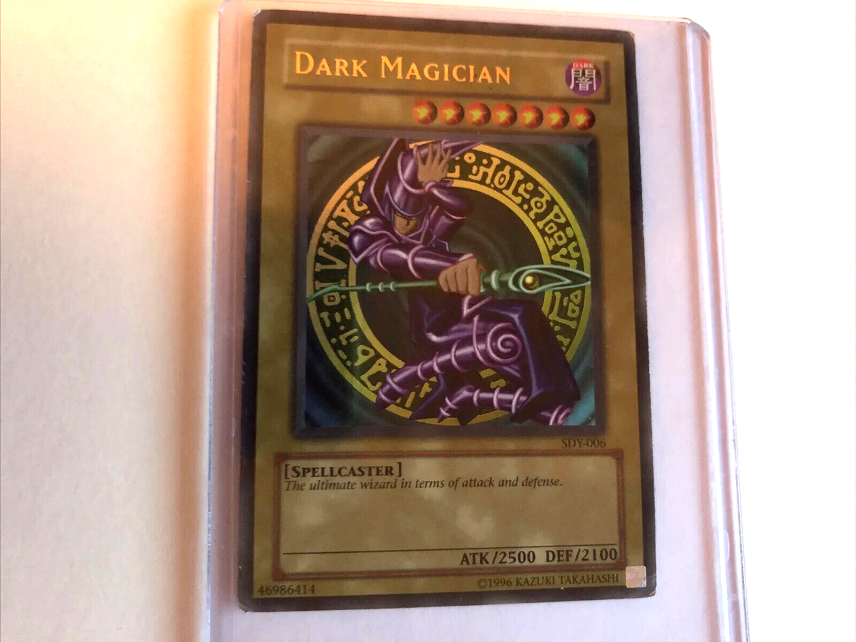 1996 Yu-Gi-Oh! DARK MAGICIAN SDY-006 English Ultra Rare 1996 Yu-Gi-Oh! DARK MAGICIAN SDY-006 English Ultra Rare