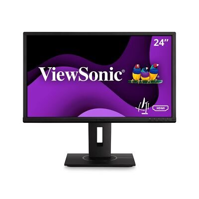 ViewSonic VG2440 24 Inch IPS 1080p Ergonomic Monitor with Integrate vDisplyMa...