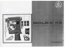 Bolex K2 Zoom Reflex Automatic Instruction Manual Reprint