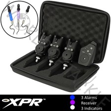 NGT XPR Wireless Bite Alarm Set AND INDICATORS 3+1 Carp Fishing Case Receiver