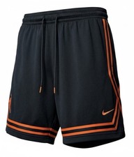WNBA NIke Women's Basketball Shorts Black Orange Size Large DR5645-010