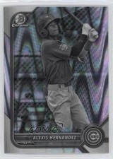 2022 Bowman Draft Chrome Black & White RayWave Refractor Alexis Hernandez 0jm6