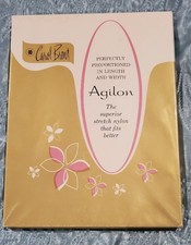 Vtg. Carol Brent Seamless Stockings w/Box, 2 Prs. Sz. E 11-12 LONG; RARE/HTF 