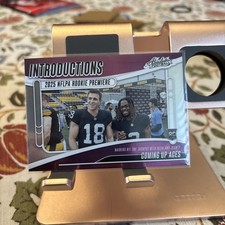 2025 absolute football Introductions Coming Up Aces. Bech,Jeanty Raiders Rc