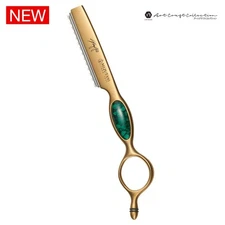 Mizutani Cosine Mini Malachite Stay Gold Blade Length 57.5mm