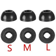 6Pcs Black Ear Tips Cover S M L Set for Samsung Galaxy Buds Pro Earbuds;